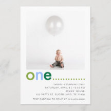 Convite de aniversário Simples Moderno