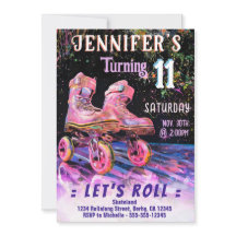 Convite de aniversário skate