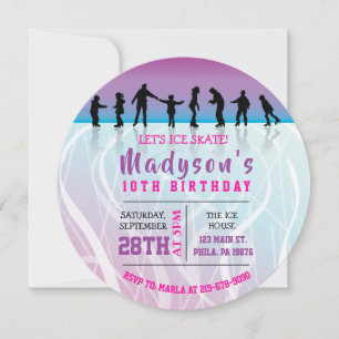 Convite de aniversário Skate GELO