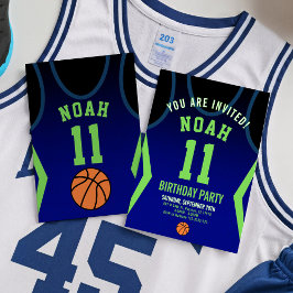 Convite de aniversário Slam Dunk