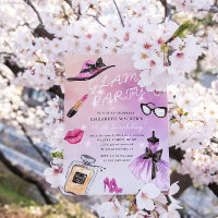 Convite de aniversário Sparkle com Grelha de Makeo