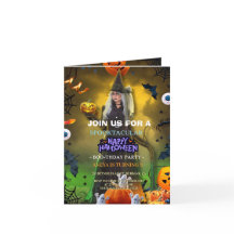 Convite de aniversário Spooktacular de Halloween