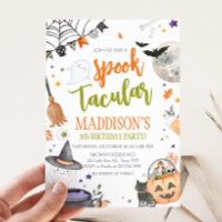 Convite de aniversário Spooktacular do Halloween