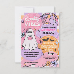Convite de aniversário Spooky Halloween