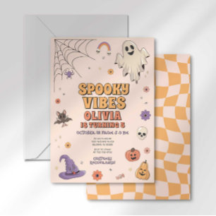 Convite de Aniversário Spooky Vibes