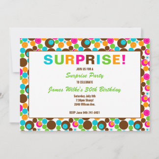 Convite de aniversário surpresa