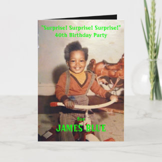 Convite de aniversário surpresa