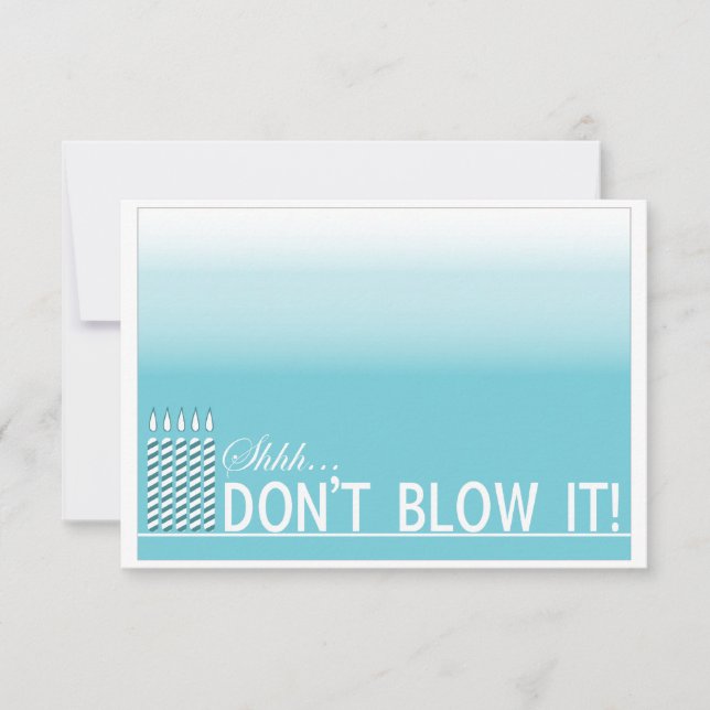 Convite de aniversário Surpresa| Teal (Frente)