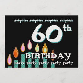 Convite de aniversário SURPRISE 60
