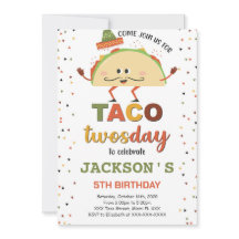 Convite de Aniversário Taco
