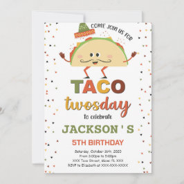 Convite de Aniversário Taco