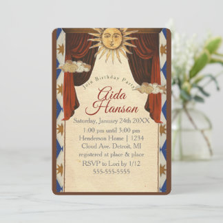 Convite de Aniversário tema Tarot