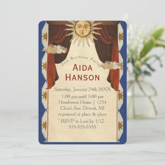 Convite de Aniversário tema Tarot