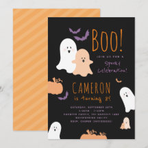 Convite de Aniversário Temático de Halloween