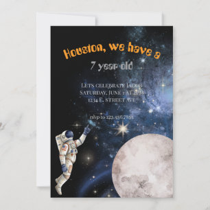 Convite de Aniversário Temático Espacial