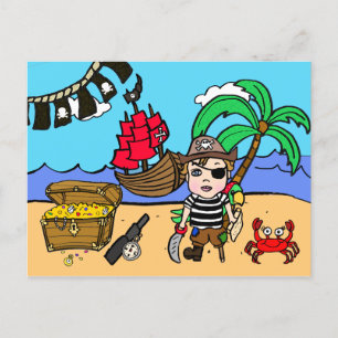 Convite de Aniversário Temático Pirata