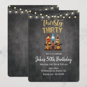 Convite de Aniversário Trinta Sedento