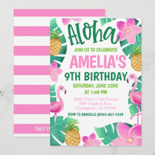 Convite de Aniversário Tropical