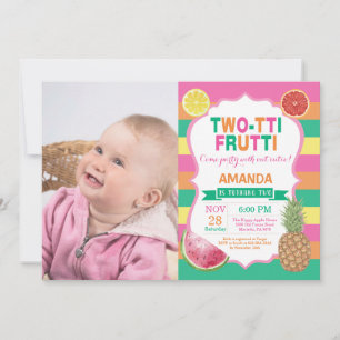 Convite de Aniversário Tutti Frutti 2º Aniversário