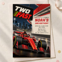 Convite de Aniversário Two Fast para 2 Anos de Ida