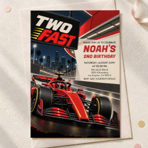 Convite de Aniversário Two Fast para 2 Anos de Ida