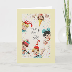 Convite de aniversário Vintage