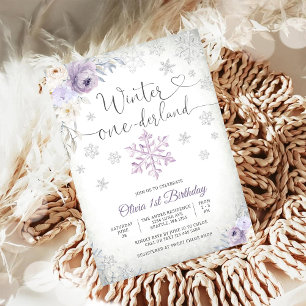 Convite de Aniversário Winter Onederland
