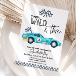 Convite de aniversário YOUNG Wild e THREE