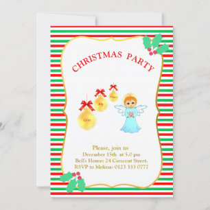 Convite de Anjo de Festa de Natal