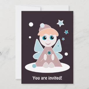Convite de Anjo de Natal - Personalizado