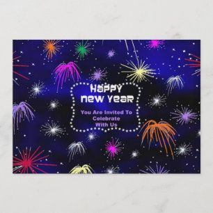 Convite de Ano Novo em Vidro Estreito