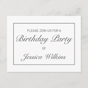 Convite de Anúncio de Festa de Aniversário Cartão 