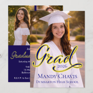 Convite de Anúncio de Formatura e Festa de Graduaç