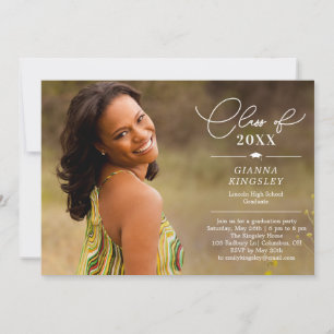 Convite de Anúncio de Graduação Estilo Editorial