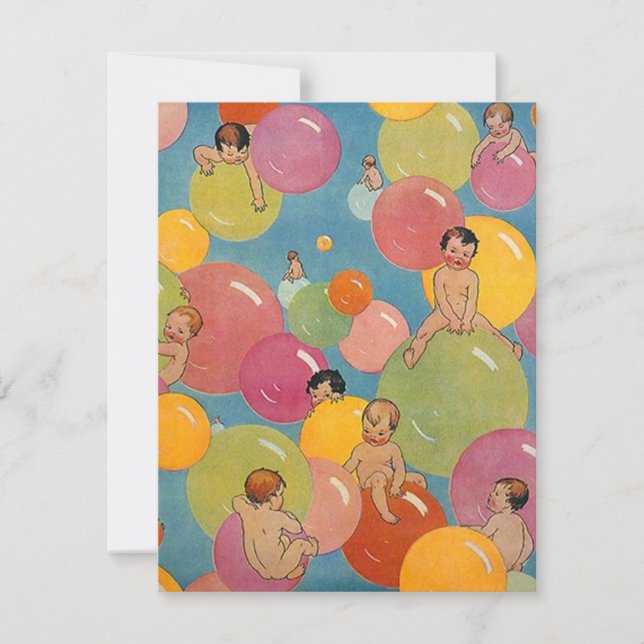 Convite De Anúncio Do Partido Do Chá de fraldas Vi (Frente)