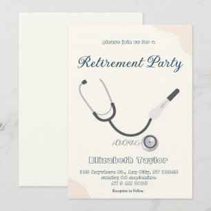 Convite de aposentadoria de médico enfermeiro