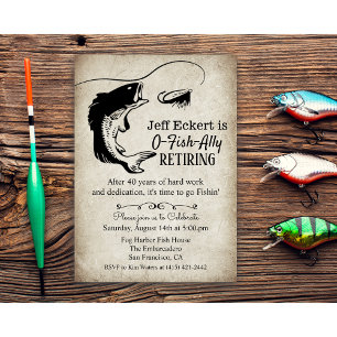 Convite de Aposentadoria de Pesca