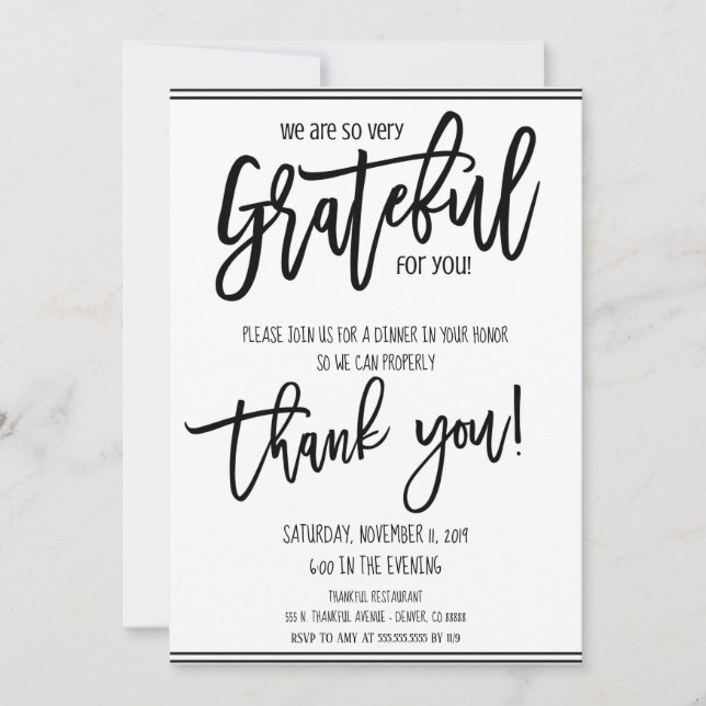 Convite de Apreciação de Feriado (Frente)