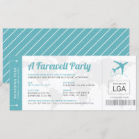 Convite de Aprovação de Tema de Viagem de Farewell