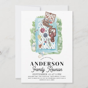 Convite de Aquarela para Piquenique de Reunião de 