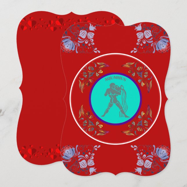 Convite de Aquário (Frente/Verso)