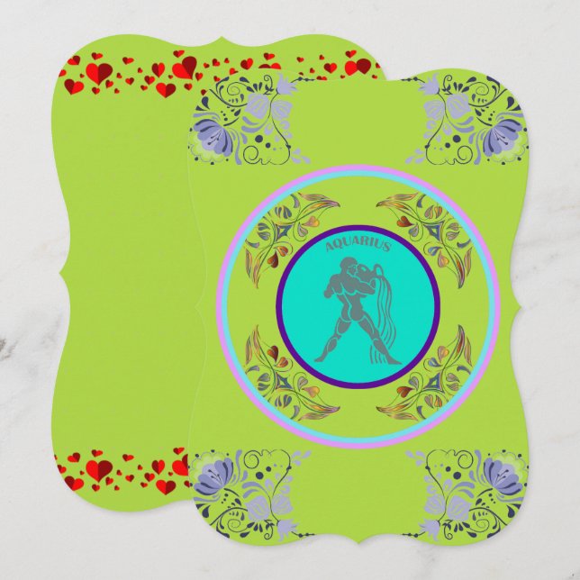 Convite de Aquário (Frente/Verso)