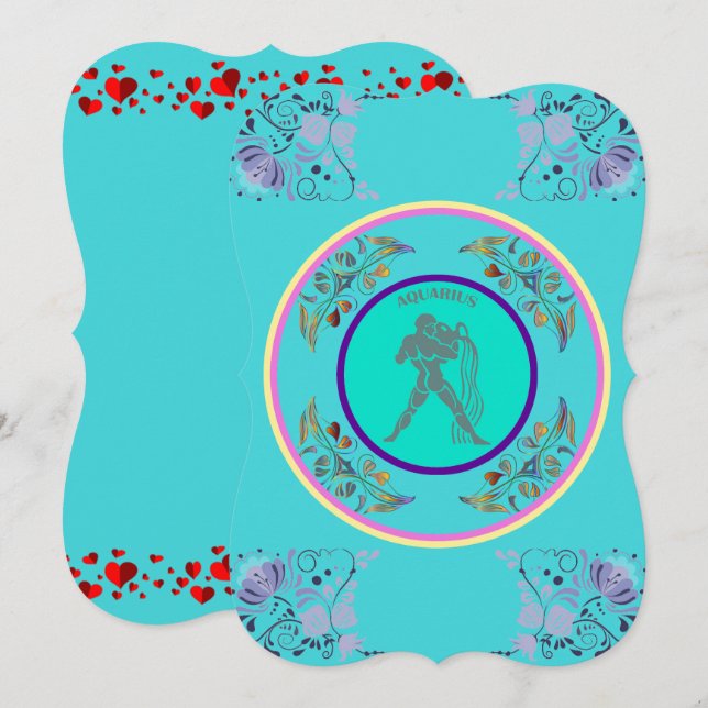 Convite de Aquário (Frente/Verso)