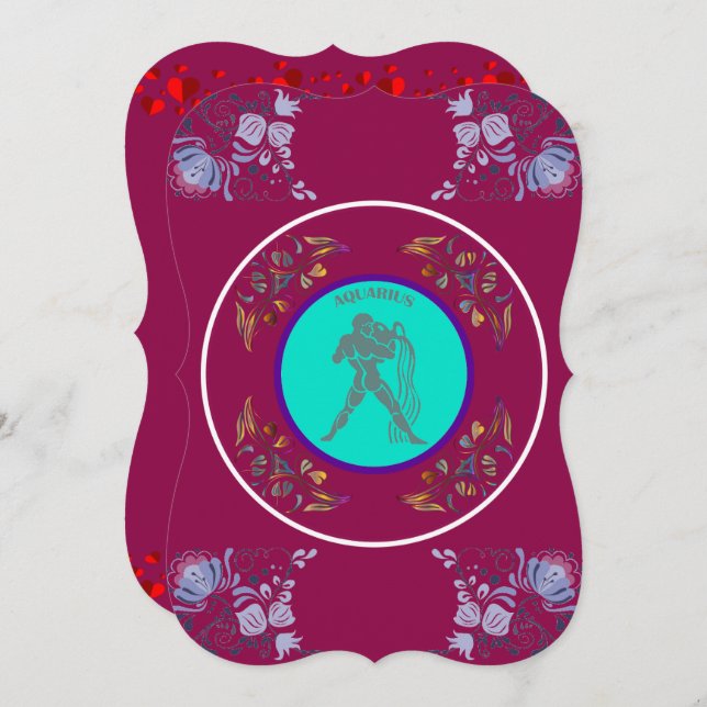 Convite de Aquário (Frente/Verso)