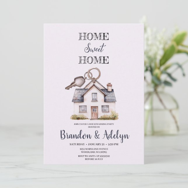 CONVITE DE AQUECIMENTO CASA E CASA-CHAVE (Em pé/Frente)