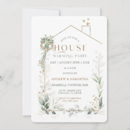 Convite de Aquecimento da Casa Editável