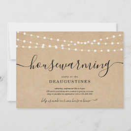 Convite de Aquecimento da Casa Rústica