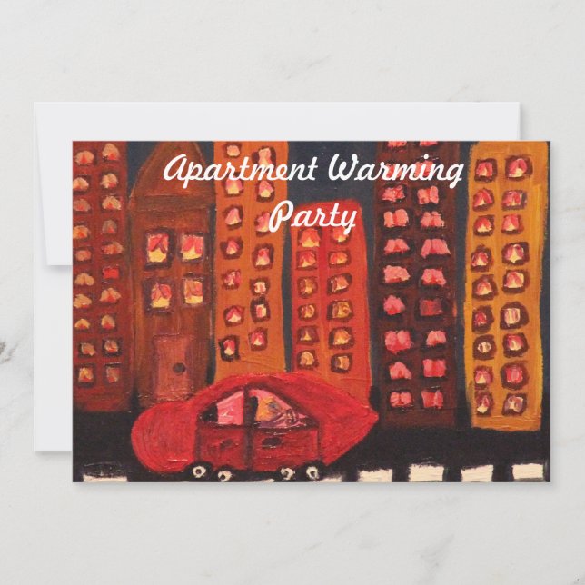 Convite de aquecimento do apartamento (Frente)