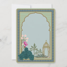 Convite de Arco de Jardim Floral Elegante Vintage