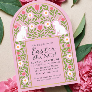 Convite de Arquitetura para Brunch de Páscoa em Fo